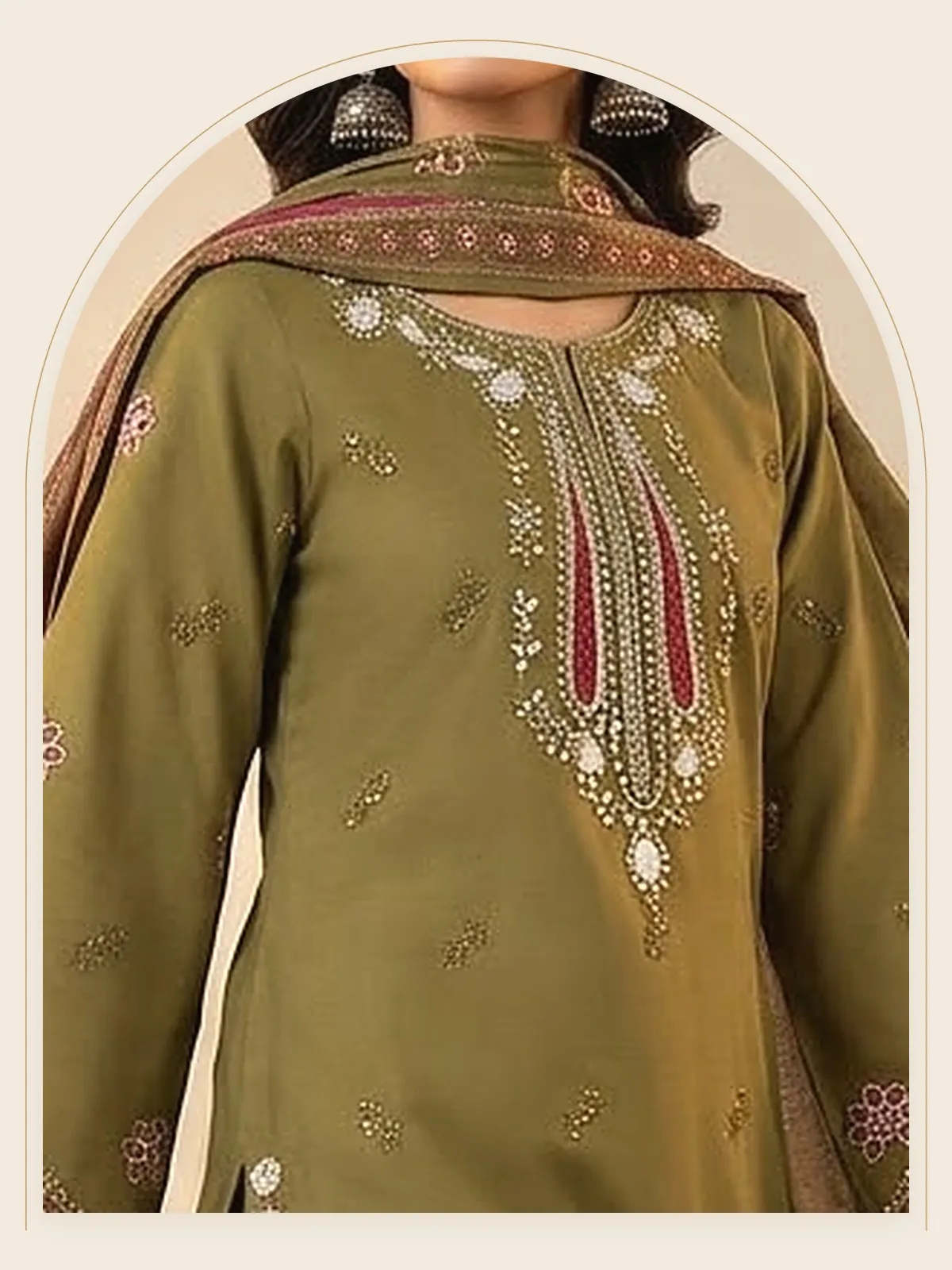 Mehr — Olive Gharara Set