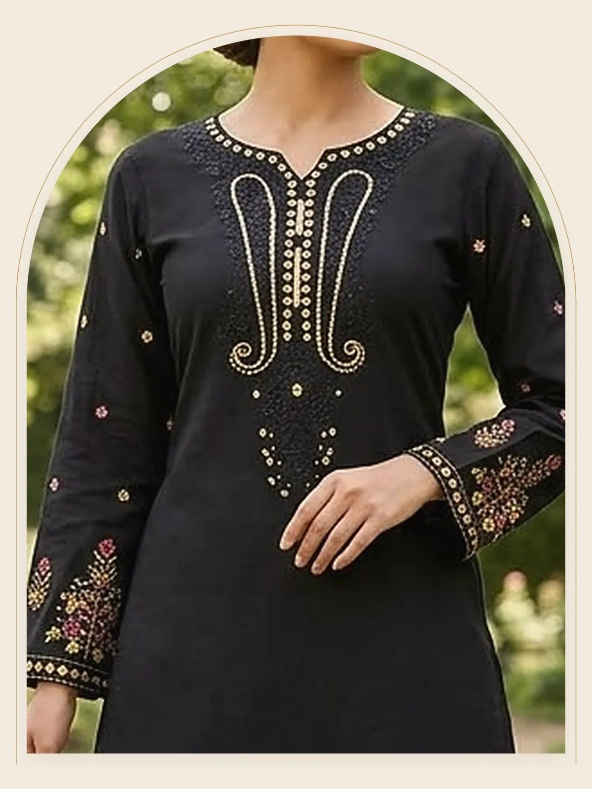 Shab — Black & Gold Gharara 2-Piece