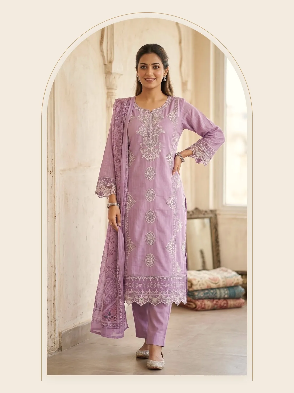 Banafsha — Lilac Medallion 3-Piece