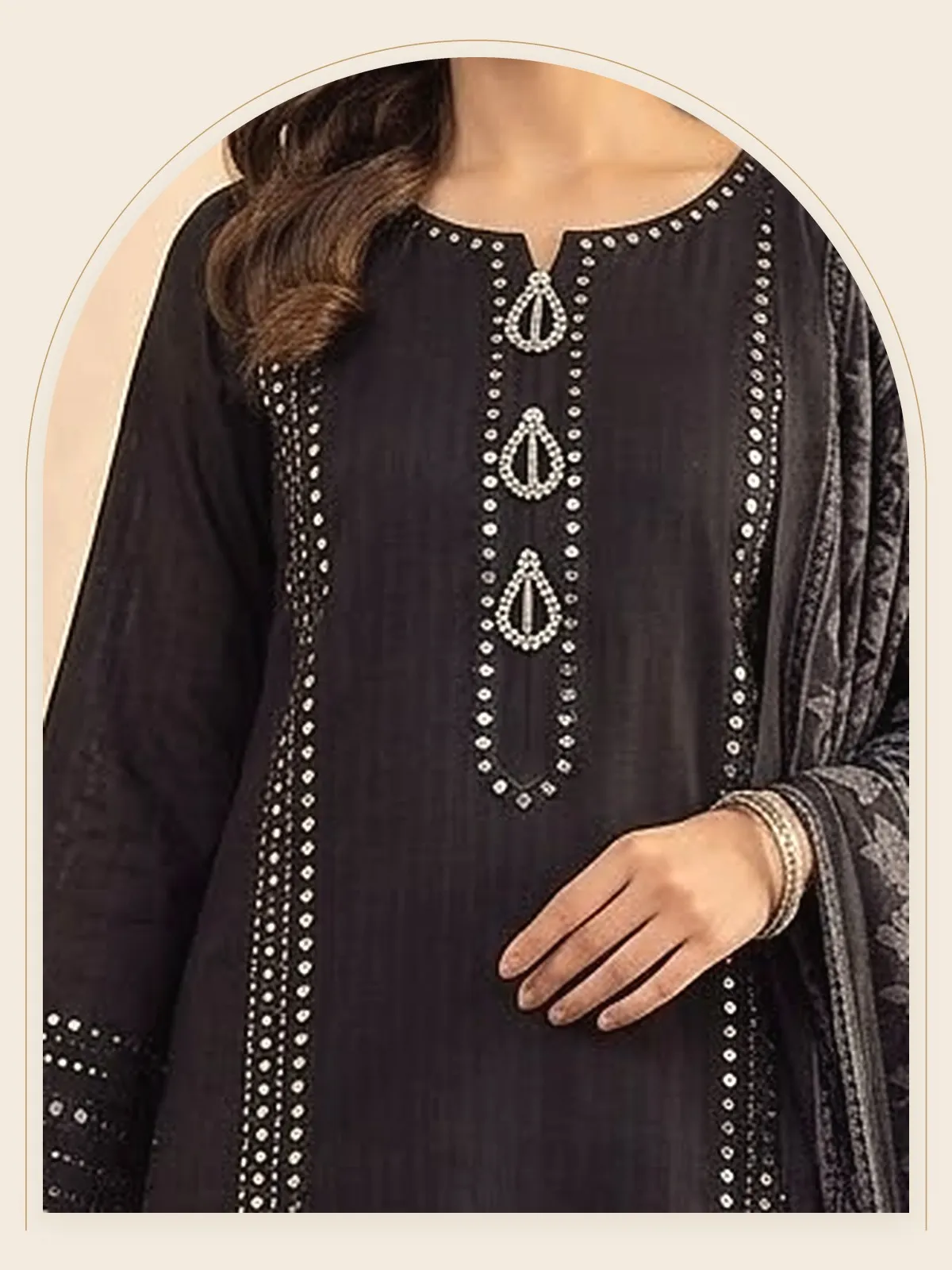 Chandni — Black & Silver Sharara Set